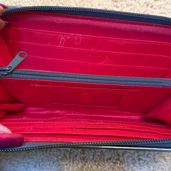 Vera Bradley Accordian Floral Zip Wallet - Picture 3 of 5